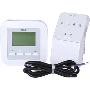 Беспроводной комнатный двухпозиционный регулятор котла TECH ST-295 v2 белый WG.11.0470, 1