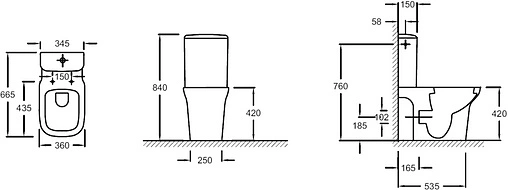 Бачок для унитаза Jacob Delafon Vox белый ETM212-00