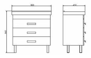 Тумба-умывальник напольная Comforty Никосия 80Н дуб белый 00004142204CF Тумба-умывальник напольная Comforty Никосия 80Н дуб белый 00004142204CF, 2