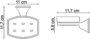 Мыльница Wasserkraft Wern хром 2529 Мыльница Wasserkraft Wern хром 2529, 4