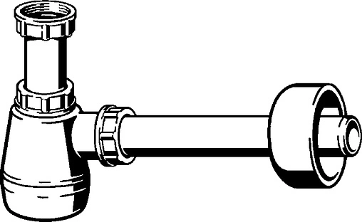 Сифон для биде Viega 5555K белый 120337