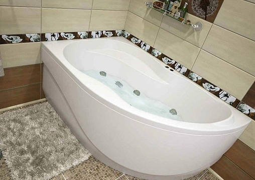 Ванна акриловая Aquanet Graciosa 150x90 L 00203940