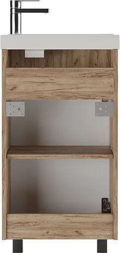 Тумба-умывальник напольный Домино Craft 45 графит/дуб вотан DCr2208T+4640021065907