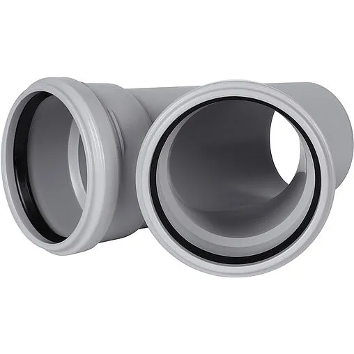 Тройник внутренний бесшумный D=110x110мм Угол 45° Stout SKB-0015-111145