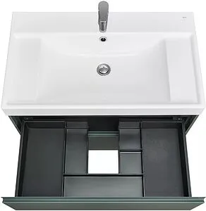 Тумба-умывальник подвесная Roca Ona 80 зелёный матовый A857630513+ZRU9307562 Тумба-умывальник подвесная Roca Ona 80 зелёный матовый A857630513+ZRU9307562, 4