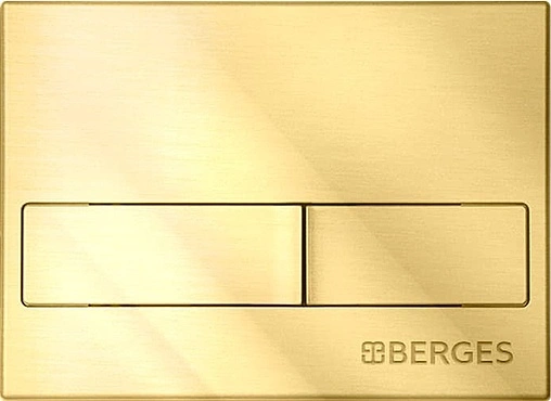 Клавиша смыва для унитаза BERGES Novum L9 040019 золото