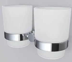 Стакан двойной Am.Pm Sense L хром A74343400 Стакан двойной Am.Pm Sense L хром A74343400, 5