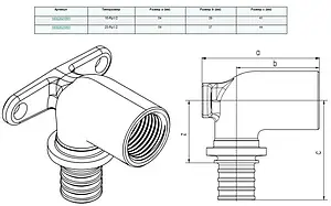 Водорозетка аксиальная удлиненная 20мм x ½"в Rehau Rautitan RX+ 14563631001 Водорозетка аксиальная удлиненная 20мм x ½"в Rehau Rautitan RX+ 14563631001, 3