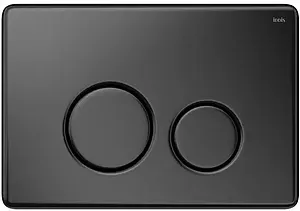 Клавиша смыва для унитаза IDDIS Unisteel 001 UNS01MBi77 черный матовый, 1