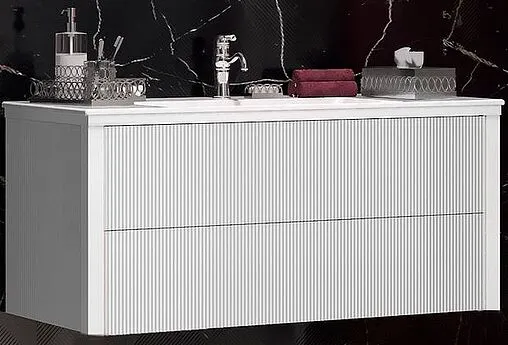 Тумба под умывальник подвесной Opadiris Рубинно 120 белый глянц 00-00006375