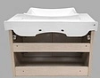 Тумба-умывальник подвесная Comforty Киото 75П белый/сосна лоредо 00003123807CF