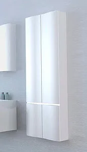 Шкаф-пенал подвесной двухстворчатый Aquaton Ондина 50 белый 1A175803OD010 Шкаф-пенал подвесной двухстворчатый Aquaton Ондина 50 белый 1A175803OD010, 3