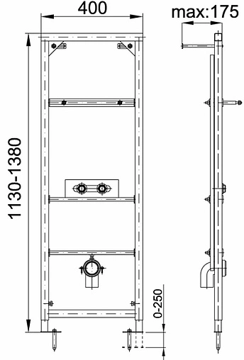 Инсталляция для раковины Styron STY-751