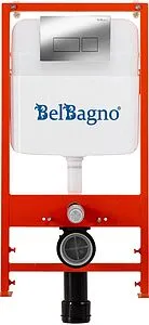 Инсталляция для подвесного унитаза Set 3 в 1 BelBagno BB026/BB041CR с кнопкой хром глянцевый Инсталляция для подвесного унитаза Set 3 в 1 BelBagno BB026/BB041CR с кнопкой хром глянцевый, 4