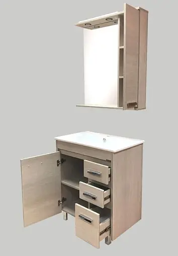 Тумба-умывальник напольная Comforty Марио 75 сосна лоредо 00004136349CF