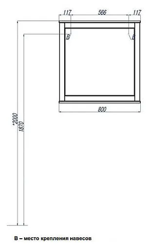 Зеркало Aquaton Леон 80 дуб белый 1A186402LBPS0