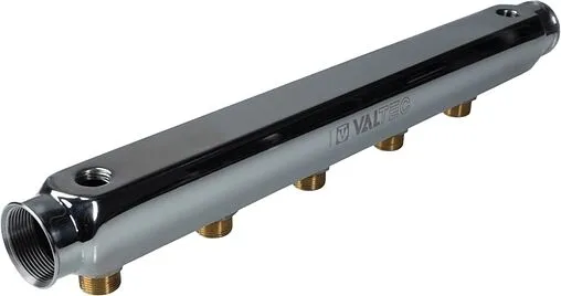 Коллектор распределительный проходной 3 отвода 1½&quot;в/в x ¾&quot;н Valtec VTc.510.SL.080503