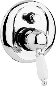 Смеситель для ванны скрытого монтажа Cezares Elite хром/белый ELITE-VDIM-01-Bi Смеситель для ванны скрытого монтажа Cezares Elite хром/белый ELITE-VDIM-01-Bi, 1