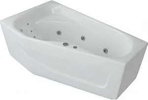 Ванна акриловая с гидромассажем Aquatek Медея 170х95 L с фронтальной панелью, с каркасом (разборный), с гидромассажем (пневмоуправление) + спинной массаж 6 форсунок MED180-0000018, 3