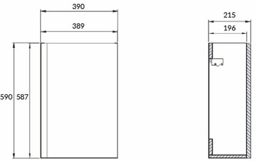 Тумба под умывальник подвесная Cersanit Moduo 40 белый SB-SZ-MOD-MO40/Wh Тумба под умывальник подвесная Cersanit Moduo 40 белый SB-SZ-MOD-MO40/Wh