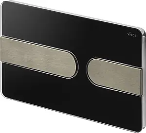 Клавиша смыва для унитаза Viega Prevista Visign for Style 23 8613.1 773182 кнопки/нержавеющая сталь, панель/черный глянцевый, 4
