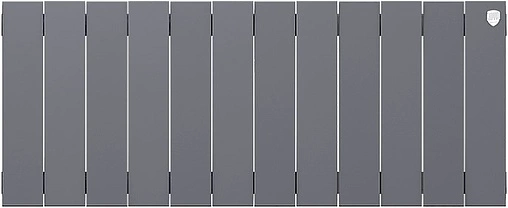 Радиатор биметаллический 12 секций Royal Thermo PianoForte 300 Silver Satin RTPSS30012