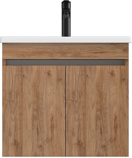 Тумба-умывальник подвесная ISVEA Trio 65 орех 24TRS162065I