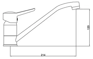 Смеситель для кухни Gross Aqua Alfa хром 3210313C-G0110 Смеситель для кухни Gross Aqua Alfa хром 3210313C-G0110, 2