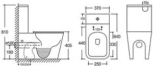 Унитаз-компакт безободковый Logan L2С New белый 00331874+00331873 Унитаз-компакт безободковый Logan L2С New белый 00331874+00331873, 2