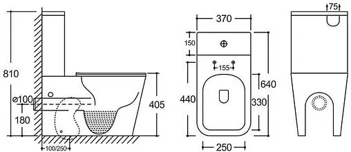 Унитаз-компакт безободковый Logan L2С New белый 00331874+00331873