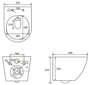 Унитаз подвесной безободковый Comforty белый 103 Унитаз подвесной безободковый Comforty белый 103, 2