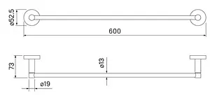 Полотенцедержатель IDDIS Sena хром SENSS10i49, 2