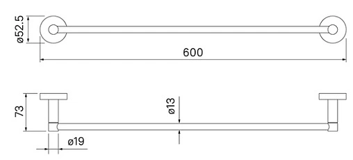 Полотенцедержатель IDDIS Sena хром SENSS10i49