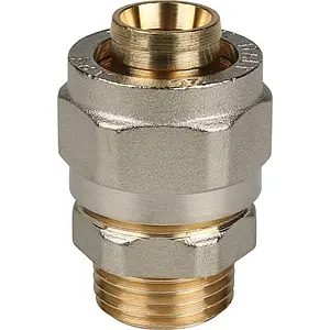 Муфта компрессионная переходная 20мм x ½"н Stout SFS-0001-001220 Муфта компрессионная переходная 20мм x ½"н Stout SFS-0001-001220, 1