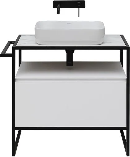 Тумба под умывальник напольная Allen Brau Priority 80 белый 1.31002.WM