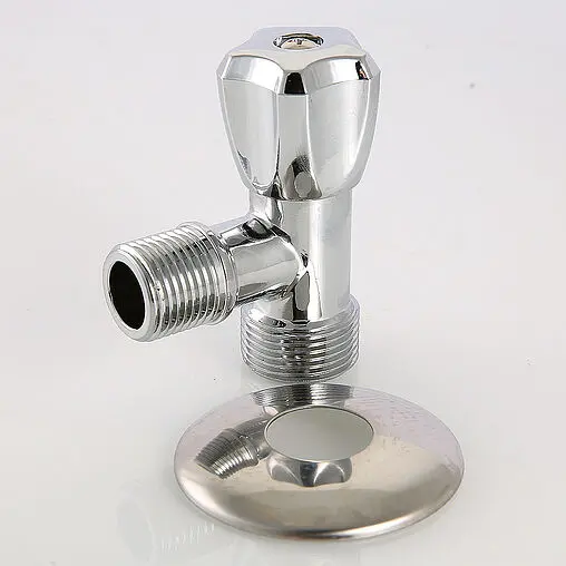 Вентиль регулирующий угловой для бытовой техники ½&quot;н x ¾&quot;н хром Valtec VT.240.TN.0405