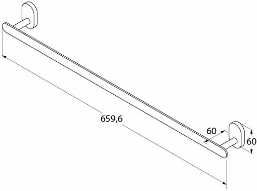 Полотенцедержатель IDDIS Mirro Plus хром MRPSB10i49