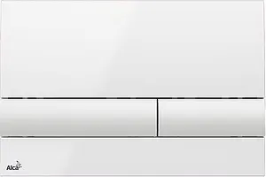 Клавиша смыва для унитаза AlcaPlast M1710 белый глянцевый, 1