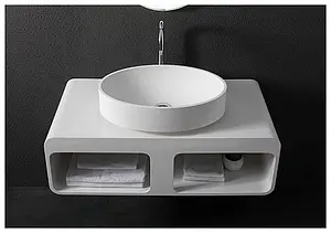 Консоль под умывальник Aquanet Stone K52 100 белый глянцевый K52, 5