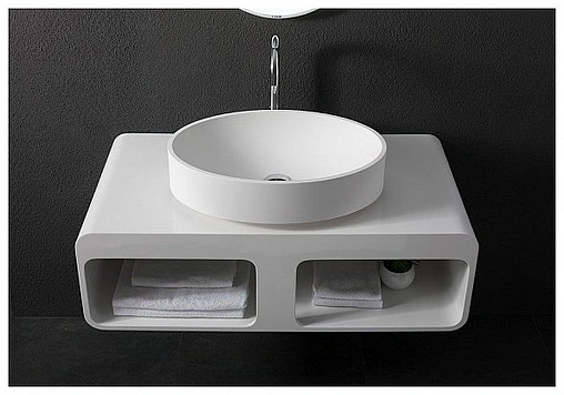 Консоль под умывальник Aquanet Stone K52 100 белый глянцевый K52