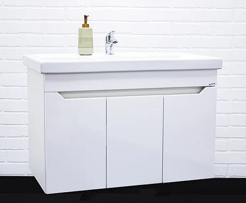 Тумба под умывальник подвесная Айсберг Мечта 80 белый DM2326T