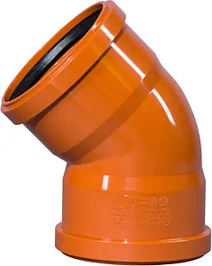 Отвод двухраструбный наружный D=110мм Угол 45° Ostendorf KGBD 2M 228080, 1