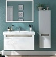 Тумба-умывальник подвесная Kerama Marazzi Buongiorno Plus 60 белый/дуб кантри BGP.60.1+1\WHT+BG.wb.60