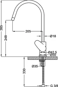 Смеситель для кухни Cezares Peonia хром PEONIA-LLM2-01 Смеситель для кухни Cezares Peonia хром PEONIA-LLM2-01, 2