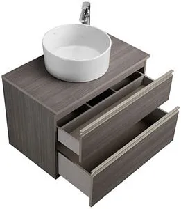 Тумба-умывальник подвесная Roca The Gap 80 городской дуб A857399402+A857419402+ Тумба-умывальник подвесная Roca The Gap 80 городской дуб A857399402+A857419402+, 3
