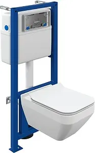 Комплект 4 в 1 Cersanit Crea Square CO DPL EO slim 63997, 1