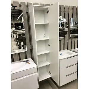 Шкаф-пенал подвесной Roca Laks 37 R белый глянец ZRU9302802 Шкаф-пенал подвесной Roca Laks 37 R белый глянец ZRU9302802, 5