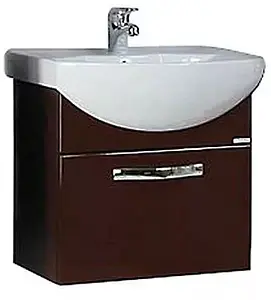 Тумба-умывальник подвесная Aquaton Ария 50 тёмно-коричневый 1A1403K0AA430 Тумба-умывальник подвесная Aquaton Ария 50 тёмно-коричневый 1A1403K0AA430, 1