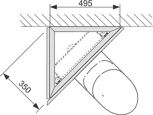 Комплект для установки инсталляции под углом к стене TECEprofil 9380004