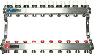 Группа коллекторная без расходомеров 10 отводов 1"в/в x ¾"ек Uni-fitt TECHNO 451W4310 Группа коллекторная без расходомеров 10 отводов 1"в/в x ¾"ек Uni-fitt TECHNO 451W4310, 1